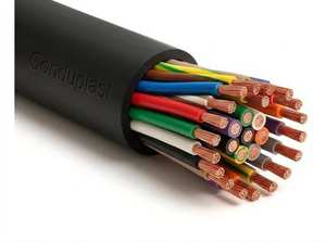 Cable 4 × 0.75 mm² · 24×Ø0.2 mm · PVC · Cubierta negra — Conduplast