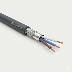Cable 3 x 0,50 mm² · Malla Cu Estañado + Pantalla Al — Conduplast