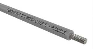 Cable 1 × 0.25 mm² · 8 × Ø0,20 mm · Cobre estañado · Clase 5 — Conduplast