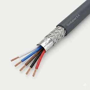 Cable 5 x 0,35 mm² · Malla Cu Estañado + Pantalla Al — Conduplast